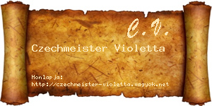 Czechmeister Violetta névjegykártya